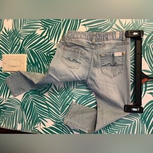 Seven for all mankind toddler jeans in light denim wash 3T adjustable waistband